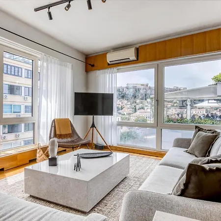 Apartmán Sunny Luxury Loft,Stunning Acropolis View, Jacuzzi Atény Exteriér fotografie