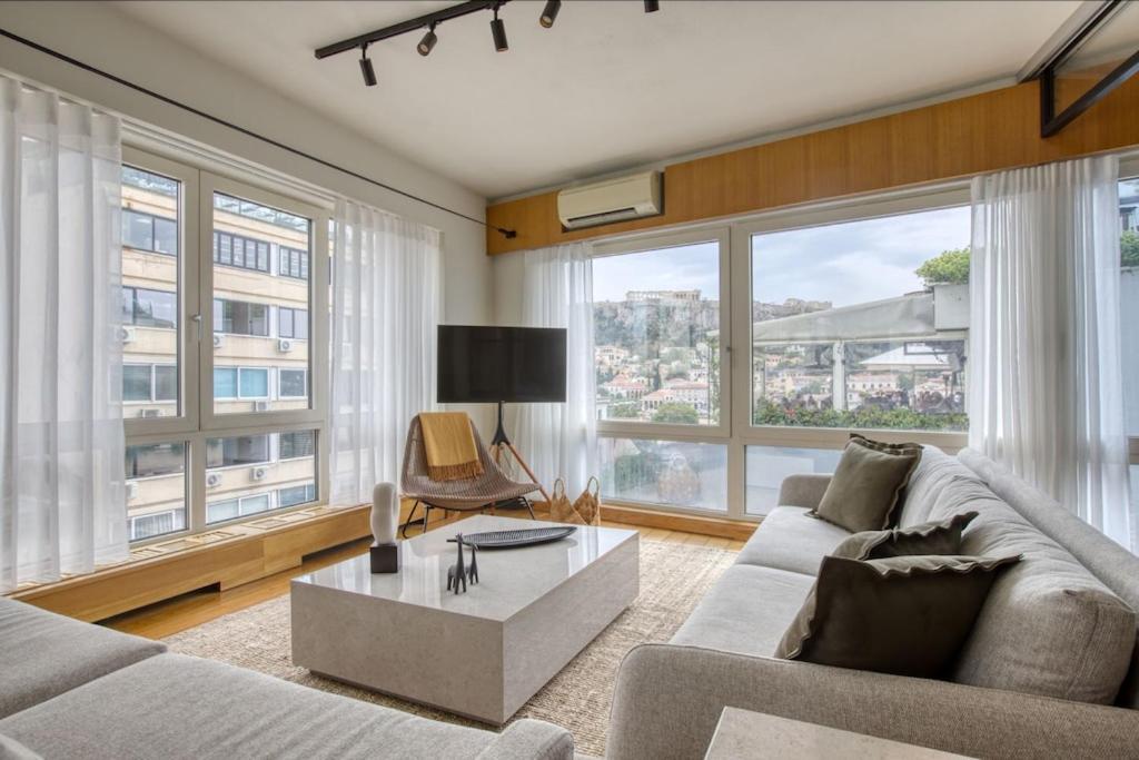 Apartment Sunny Luxury Loft,stunning Acropolis View, Jacuzzi *